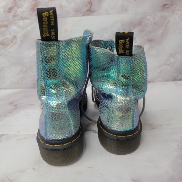 Dr. Martens 1460 Pascal Iridescent 8-Eye Boot Size 6 - Picture 13 of 16